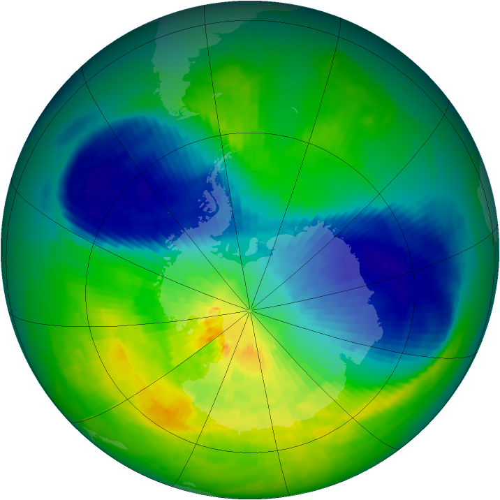 Ozone Map 2002-09-25
